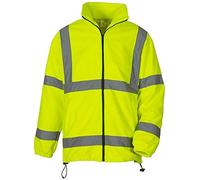Yoko Men's Yk042/Hvk08 Hi Vis Heavyweight Fleece Jacket - Yellow, 2X-Large