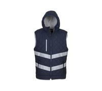 Yoko Unisex Adults Hi Vis Kensington Hooded Gilet (Pack Of 2)