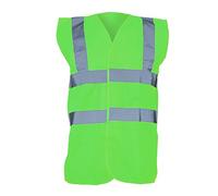 Yoko Unisex Premium Hi-Vis Waistcoat Vest/Jacket (2XL) (Lime)