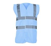 Yoko Unisex Premium Hi-Vis Waistcoat Vest / Jacket (L) (Sky Blue)
