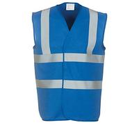 Yoko Unisex Premium Hi-Vis Waistcoat Vest / Jacket (M) (Sapphire)