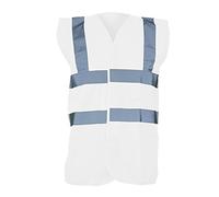 Yoko Unisex Premium Hi-Vis Waistcoat Vest/Jacket (XL) (White)