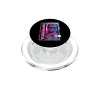 Yokohama City 80s Synthwave E-Girl Japan Yokohama PopSockets PopGrip for MagSafe