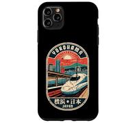 Yokohama Japan Retro Shinkansen City Skyline Kanji Souvenir Case for iPhone 11 Pro Max