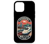 Yokohama Japan Retro Shinkansen City Skyline Kanji Souvenir Case for iPhone 12 mini