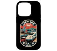 Yokohama Japan Retro Shinkansen City Skyline Kanji Souvenir Case for iPhone 14 Pro