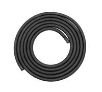Yokolos 8AN 1/2" Fuel Line Hose 16FT Universal Oil Hoses Nylon Braided Stainless Steel High-Pressure Transmission Cooler Hose for Oil, Gas, Fuel, Hydraulic (Black)