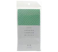 Yokota Daruma Sashiko Cloth Sashiko Fabric - Pre-Printed Sashiko Sampler - White with English Instruction Inside (White KAKINOHA)