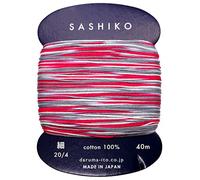 Yokota Daruma Sashiko Thread Single and Variegated Color (Morning Glory, Thin 40M Card)