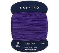 Yokota Sashiko Thinning Thread 40m Colour 223 - Purple - Japanese Embroidery
