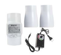 Yokqexz 2" DC Inline Duct Fan Ultra Thin Design - With 50mm To 40mm Interface For Hydroponic Closets & Organic Herb Gardens(50 mm to 40 mm,Speed governor)