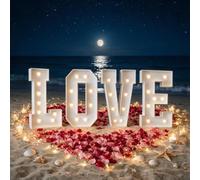 Yokqexz LOVE Marquee Letter Lights, girlfriend Birthday Proposal Decor