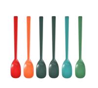Yoku Made Small Silicone Spoon for Silent Stirring, Mini Spatula, Jar Scraper for Sauce Seasoning and Yogurt