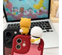 YOKUSHI 2 PCS Bubu and Dudu Bears Decorations, Cute Cartoon Statue Bear Figurine for Desktop Computer Notebook Cell Phone Office Desk Car Dashboard Decor