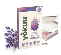 YOKUU Probiotic Laundry Sheets| 64 loads | Lavender Scented | Travel Washing Detergent| Eco Laundry Detergent Sheets