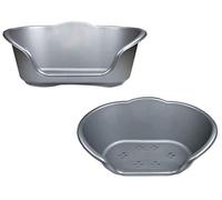YoL Dog bed heavy duty plastic waterproof pet cat puppy small medium large x-large - Silver Medium Re-usable