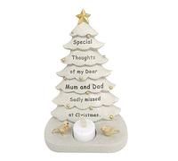 YoL Mum & dad christmas tree with flickering tea light ornament memorial tribute