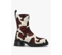 Yolanda Cow Block Heel Ankle Boots - Zoo / 39
