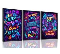Yolbcdr gaming wall decor set of 3 (Colorful, 16x24 poster)