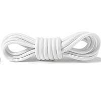 YOLCAR Oval Shoe Laces with Buckle Lock, 100cm/39inches Elastic No Tie Shoelaces, Universal Shoelaces for Various Shoes, White, 100 cm
