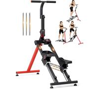 YOLEO 3-Level Adjustable Resistance Stair Stepper Exercise Machine, Folding Cardio Stairmaster with 3 Workout Modes&Oversized Pedal,90% Pre-Assembled Stair Climber with Handlebar for Full Body Workout