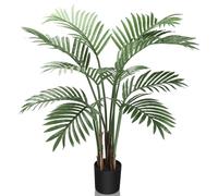 YOLEO 85CM Artificial Palm Tree Indoor Lifelike Palm Plant 3FT Faux Areca Palm Tree Fake Tropical Tree for Home Office Living Room Decor
