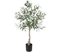 YOLEO 3FT Artificial Olive Tree Faux Silk Olive Plant for Home Office Decor Indoor Lifelike Fake Tree (Style 3)