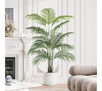 YOLEO 5FT Artificial Palm Tree Lifelike Faux Areca Palm Tree Fake Tropical Plant for Home Office Living Room Indoor Decor