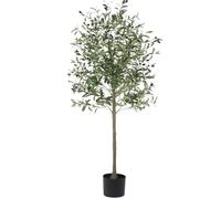 YOLEO 6FT Artificial Olive Tree Faux Silk Olive Plant for Home Office Decor Indoor Lifelike Fake Tree (Style 3)
