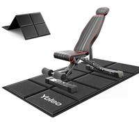 YOLEO Adjustable Weight Bench, Commercial Workout Bench for Home Gym, Decline/Flat/Incline Bench Press, 90 Positions (Grey+Mat)