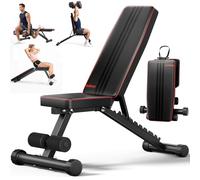 YOLEO Adjustable Weight Bench for Home Gym, 300 KG Capacity Workout Bench, Foldable Incline Decline Bench Press Bench with 11 Backrest Positions for Full Body Strength Training