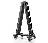 YOLEO Dumbbell Rack - 3 Tier & 5 Tier Compact Weight Rack for Dumbbell, Kettlebell, Barbell, Heavy Duty Weight Storage Organizer, Space-Saving Dumbbell Storage Stand Holder for Home Gym - 1100LBS