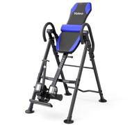YOLEO Gravity Heavy Duty Inversion Table for Back Pain Relief Inversion Table w/Lumbar Support Easy to Assemble Back Stretcher Machine 300 lbs (Blue Grey)