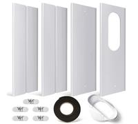 YoleShy Portable Air Conditioner Window Kit with Coupler Adjustable Window Seal for AC Unit, Sliding AC Vent Kit for Exhaust Hose, Universal for Ducting with 5.9 Inches Diameter
