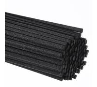 Yolev 100Pcs Reed Diffuser Sticks Black Fibre Reed Sticks 9 Inch Diffuser Sticks Refill for Home Office Aromatherapy Scent Refills Diffusers