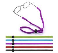 Yolev 5 PCS Adjustable Eyeglass Strap, Sunglasses Strap, Sports Glasses Band, Eye Glasses String Strap Around the Neck for Kids and Adult