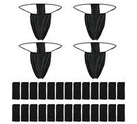 Yolev 50 Non-woven Thong Panties - Disposable T Strap Thong Bikini Panties for Spray Tanning and Spa - Black