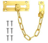 Yolev Door Lock Chain Gold Security Door Locks Chain Guard Heavy-Duty Door Locks for Front Doors Safety Home Apartment Hotel Office