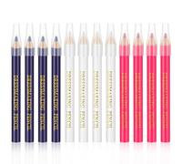 Yolev Water Soluble Sewing Fabric Pencils, 12PCS Tailors Fabric Pencils for Sewing with Tip Caps,Fabrics Markers Practical Marking & Tracing Tool for Dressmaking Quilting Embroidery DIY Crafts