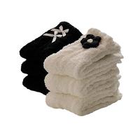 Yolhloy Cute Animal Fluffy Socks for Women and Girls Bed Socks Winter Thick Thermal Cozy Socks Warm Soft Plush Fuzzy Home Slipper Socks 5 Pairs