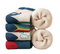 Yolhloy Kids Thermal Warm Merino Wool Socks for Girls Boys Winter Socks Thick Heavy Cosy Boot Crew Hiking Walking Bed Socks 5 Pairs