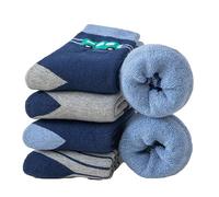Yolhloy Kids Thermal Warm Merino Wool Socks for Girls Boys Winter Socks Thick Heavy Cosy Boot Crew Hiking Walking Bed Socks 5 Pairs