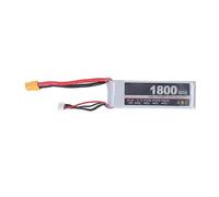 YolieraArt 11.1V 3S 1800mAh 25C RC Car Airplane Fixed-Wing LiPo Battery, Rechargeable Battery Pack with Pure Battery Shipping, Compatible with RC Aircraft Helicopter XT60, Stable Output Voltage。