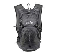 YolieraArt 20L Multifunctional Biking Backpack, Hydration Compatible for Outdoor Cycling, Hiking Daypack with Helmet Storage, Ripstop Material, Mesh Padded Straps (Gray)