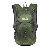 YolieraArt 20L Multifunctional Biking Backpack, Hydration Compatible for Outdoor Cycling, Hiking Daypack with Helmet Storage, Ripstop Material, Mesh Padded Straps (Green)