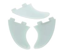 YolieraArt 3PCS Surfboard Fin Set, GX Tail Fin FCS Left Middle Right, PVC Material, Translucent, Improves Stability, Replacement for Paddle Boards Longboards Inflatable Surfboards, (True Colors)
