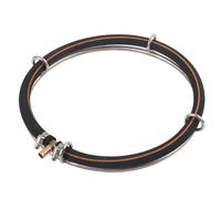 YolieraArt 5.91 Copper Air Bubble Loop Aquarium Oxygen Diffuser for Fish Tank Pond, with 16mm Hose for 8mm Air Tube, Requires 20W Air Pump (The diameter of a single lap is 9.84 inches)