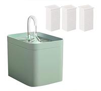 YolieraArt A q u a F l o w, 1.5L Pet Water Fountain, Automatic Cat Drinking Fountain with 3 Replacement Filters, 3 Speed Adjustable Flow, Ultra Quiet 25dB Pump, Anti-Dry Burn Prot