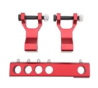 YolieraArt ATV Lowering Kit, Front Rear Adjustable Lowering Block with Lowering Rod, CNC Aluminum Alloy for Y a m a h a B a n s h e e 350 Y F Z 350 1987-2008, (Red)
