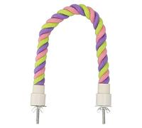YolieraArt Bird Rope Perch Fun Colorful Swing Climbing Cotton Rope Bird Toys for Parakeets Cockatiels Parrotlets Lovebirds Budgies (S)